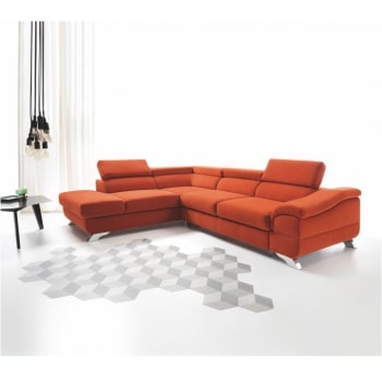 Rohová rozkládací sedací souprava Legas levá - TempoKondela