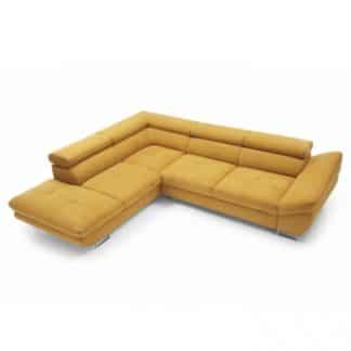 Rohová rozkládací sedací souprava Fabia horčicová levá - TempoKondela