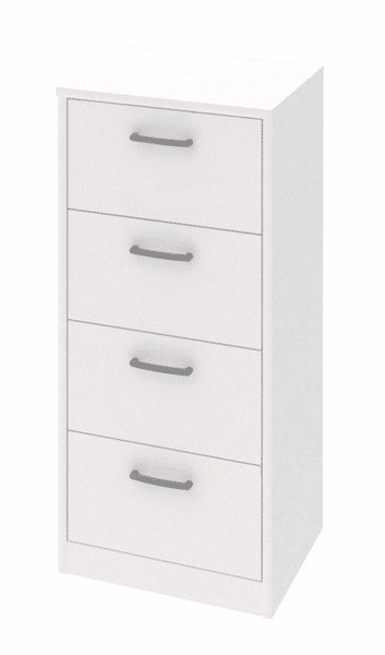 Úzká komoda Mega 139, bílá