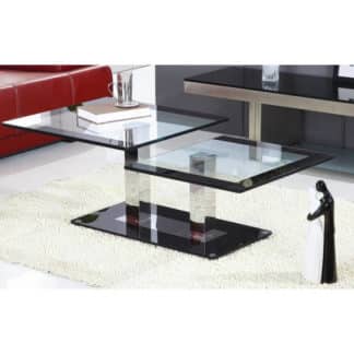 Konferenční stolek, černá / sklo, GABRIEL 02025292 Tempo Kondela