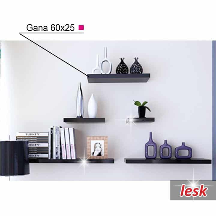 Police, černý lesk, 60x25, GANA 0000105553 Tempo Kondela