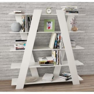 Moderní víceúčelový regál, bílá, SALVI 0000132712 Tempo Kondela