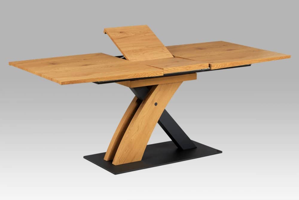 Jídelní stůl HT-701 OAK divoký dub / černá Autronic