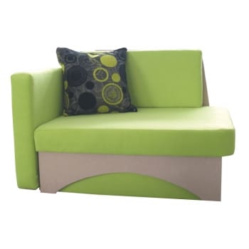 Rozkládací křeslo Kuboš zelenobéžové levé - TempoKondela