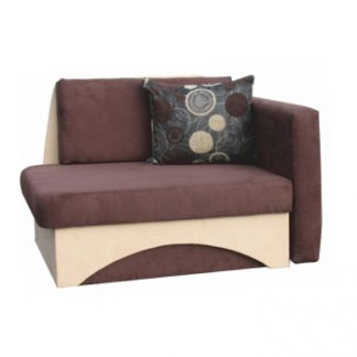 Rozkládací křeslo Kuboš hnědobéžové pravé - TempoKondela