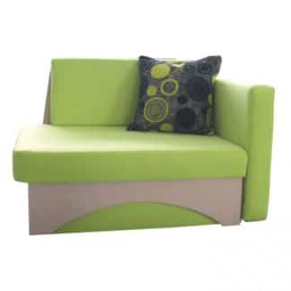 Rozkládací křeslo Kuboš zelenobéžové pravé - TempoKondela