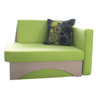 Rozkládací křeslo Kuboš zelenobéžové pravé - TempoKondela