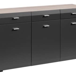 Komoda Clif SB san remo/grafit mat - HALMAR