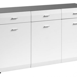 Komoda Clif SB grafit/bílý mat - HALMAR