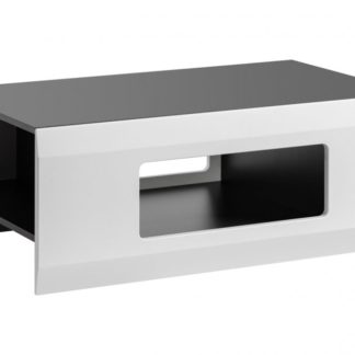 Konferenční stolek Clif grafit/bílý mat - HALMAR