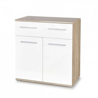 Komoda Lima KM1 dub sonoma/bílá - HALMAR