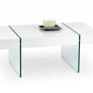 Konferenční stolek AMBER bílá lesk Halmar