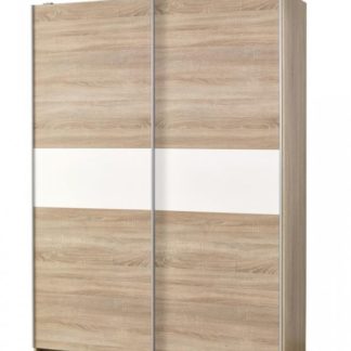 Šatní skříň Lima S1 dub sonoma/bílá - HALMAR