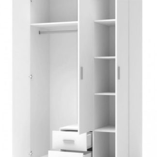 Šatní skříň Lima S3 bílá - HALMAR