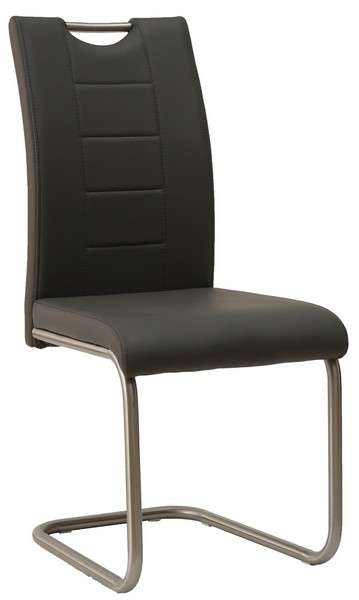 Jídelní židle Cindy, tmavě šedá ekokůže
