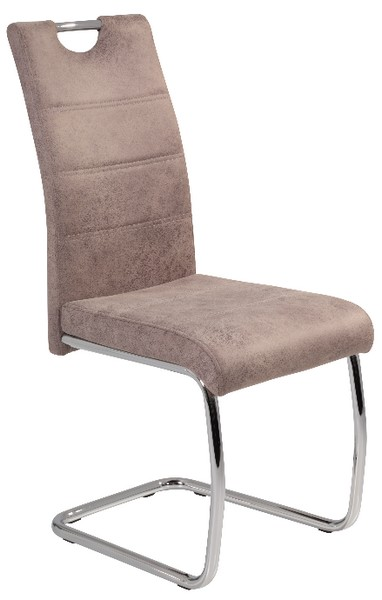 Jídelní židle Flora 2, béžová vintage látka