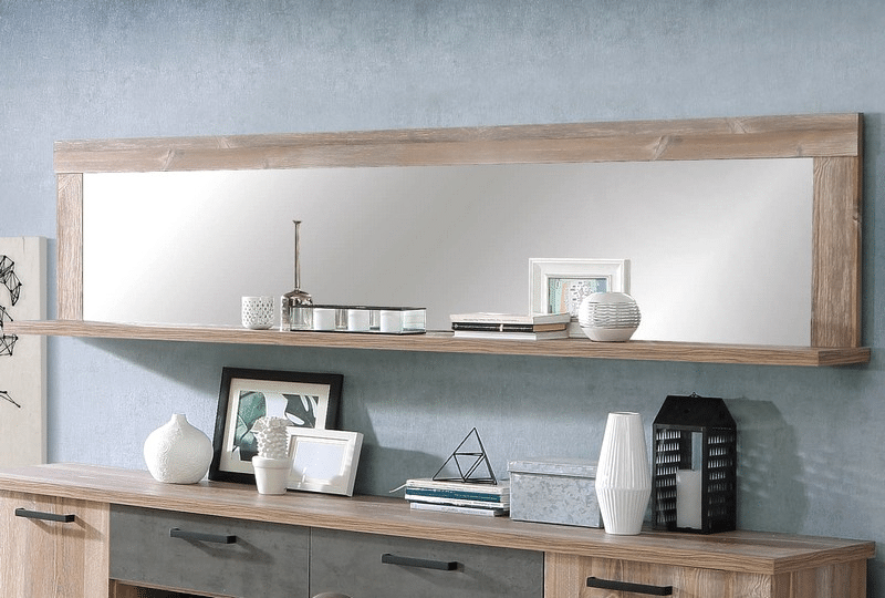 Nástěnné zrcadlo s policí Telida D24