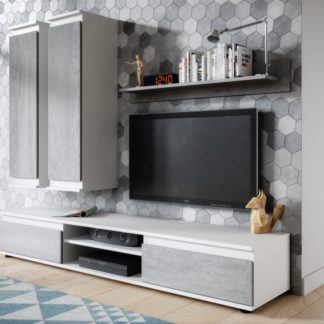 Obývací stěna Lado bílá/beton - FALCO