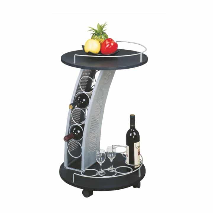 Servírovací vozík ALADAR černá Tempo Kondela