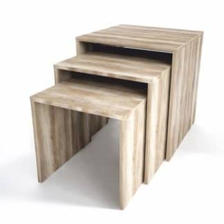 Sada tří příručních stolků, dub Canyon, SIPANI NEW 0000185700 Tempo Kondela
