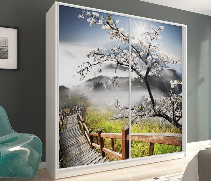 Šatní skříň Inspirato, motiv příroda natur