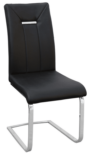 Jídelní židle Alberta, černá ekokůže