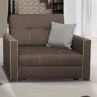 Rozkládací křeslo Viva BIS I Inari 24/23 hnědé - FALCO