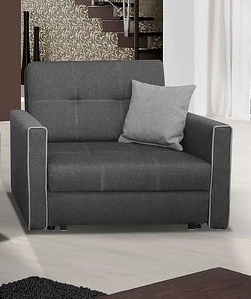 Rozkládací křeslo Viva BIS I Inari 96/91 šedé - FALCO