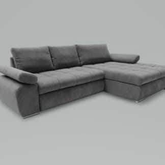 Rohová sedací souprava Inferno pravá tmavě šedá - FALCO