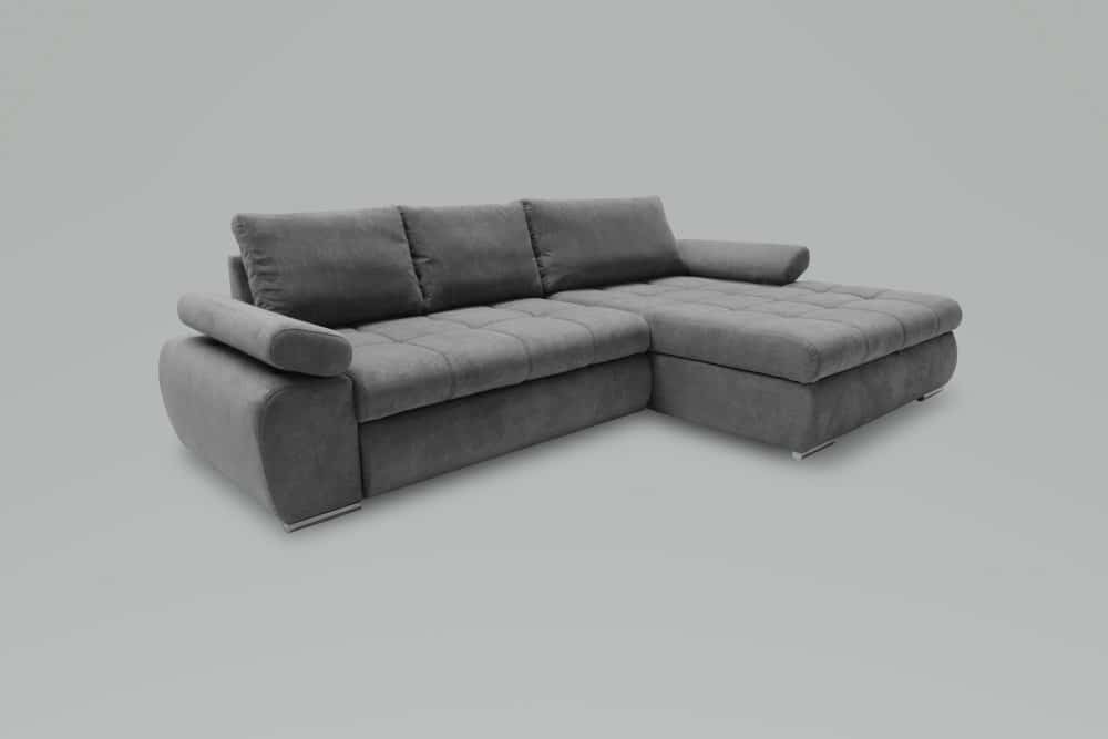 Rohová sedací souprava Inferno pravá tmavě šedá - FALCO