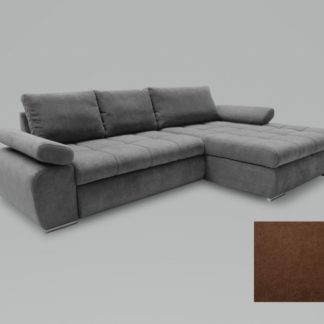 Rohová sedací souprava Inferno pravá hnědá - FALCO
