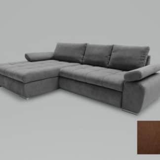 Rohová sedací souprava Inferno levá hnědá - FALCO