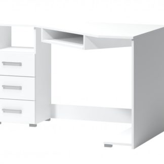 Rohový psací stůl Arta levý bílý - FALCO