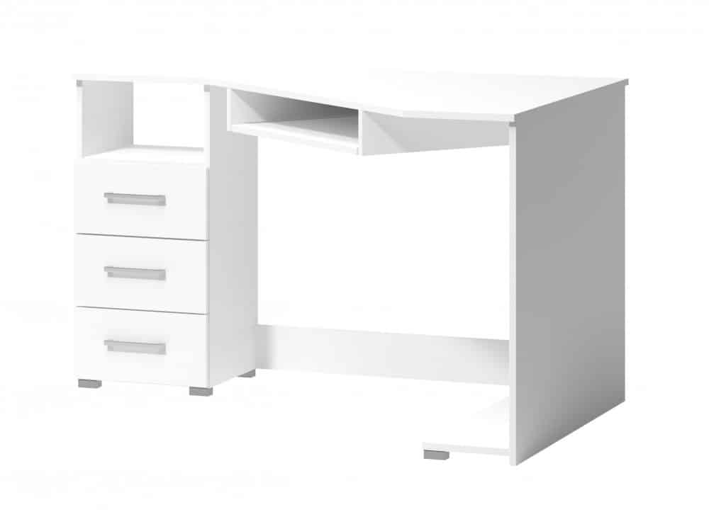 Rohový psací stůl Arta levý bílý - FALCO