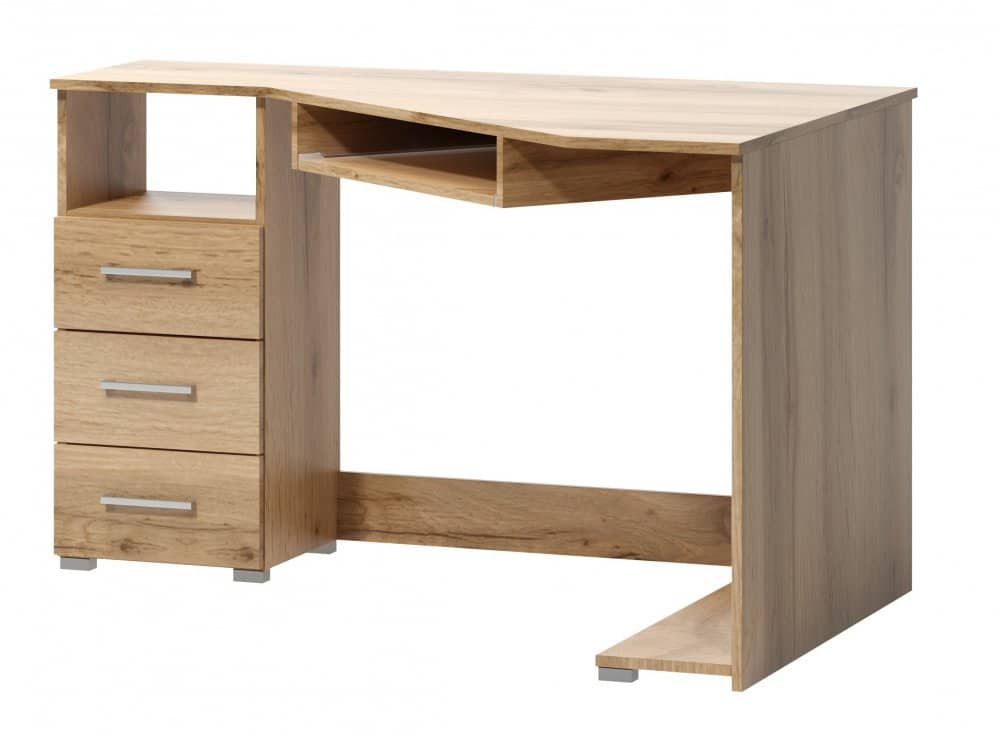 Rohový psací stůl Arta levý dub wotan - FALCO