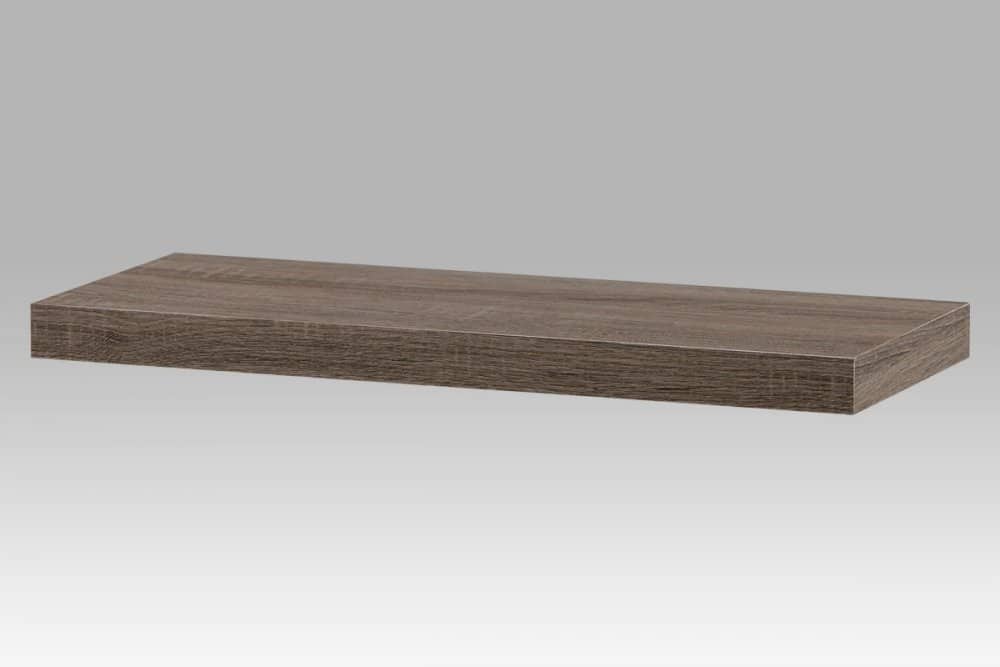 Nástěnná polička 60cm, barva tmavý sonoma dub P-001 SON2 Autronic