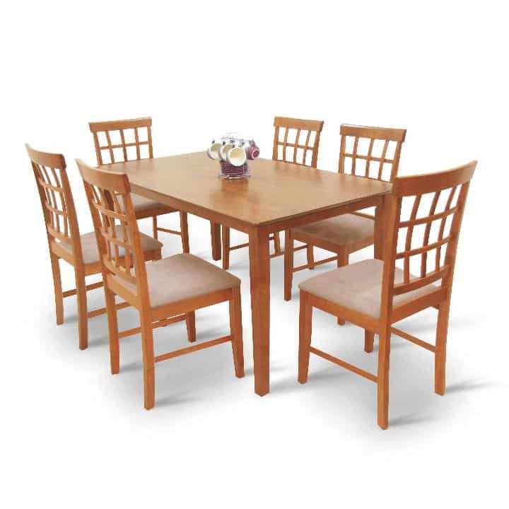 Jídelní komplet 1 + 6, třešeň, GRID NEW 0000203061 Tempo Kondela