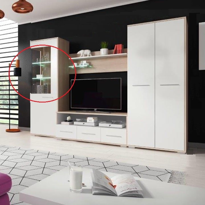 LED osvětlení 1 bodové, modré, FREDO 0000236876 Tempo Kondela