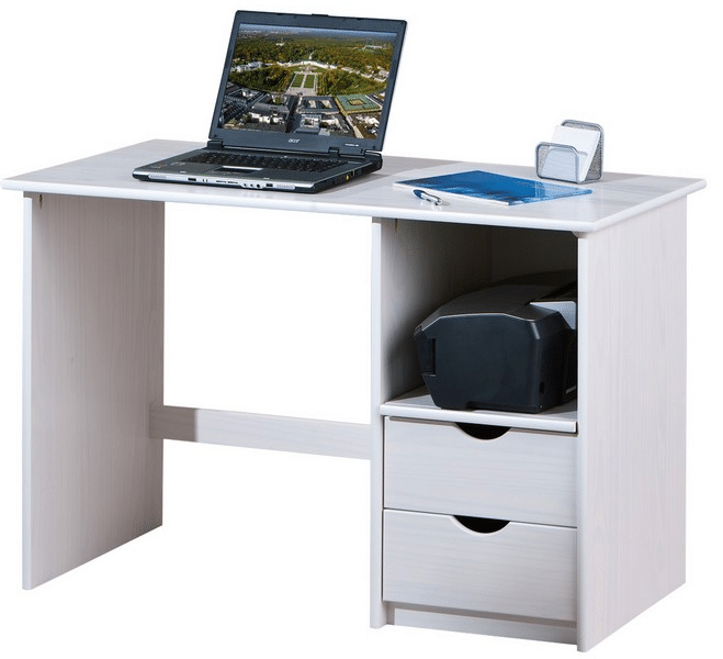 Psací stůl Sinus, bělená borovice