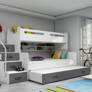 Dětská patrová postel Max 3 s přistýlkou - FALCO