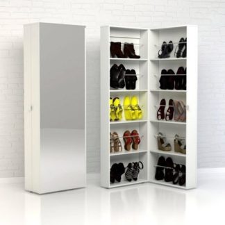 Botník se zrcadlem Bright 71009 bílý - TVI