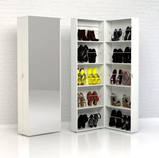 Botník se zrcadlem Bright 71009 bílý - TVI