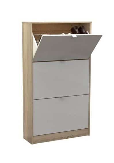 Botník Bright 94047 dub sonoma/bílý lesk - TVI