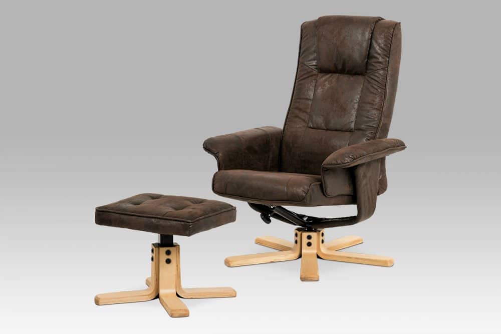 TV křeslo s taburetem TV-5010 BR3 hnědá Autronic