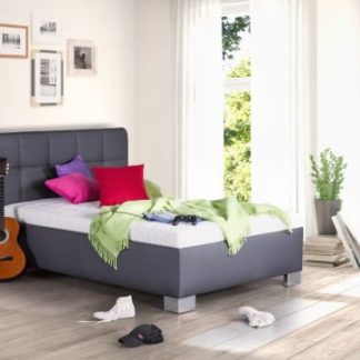 Čalouněná postel Kelly 120x200 šedá koženka - BLANAŘ