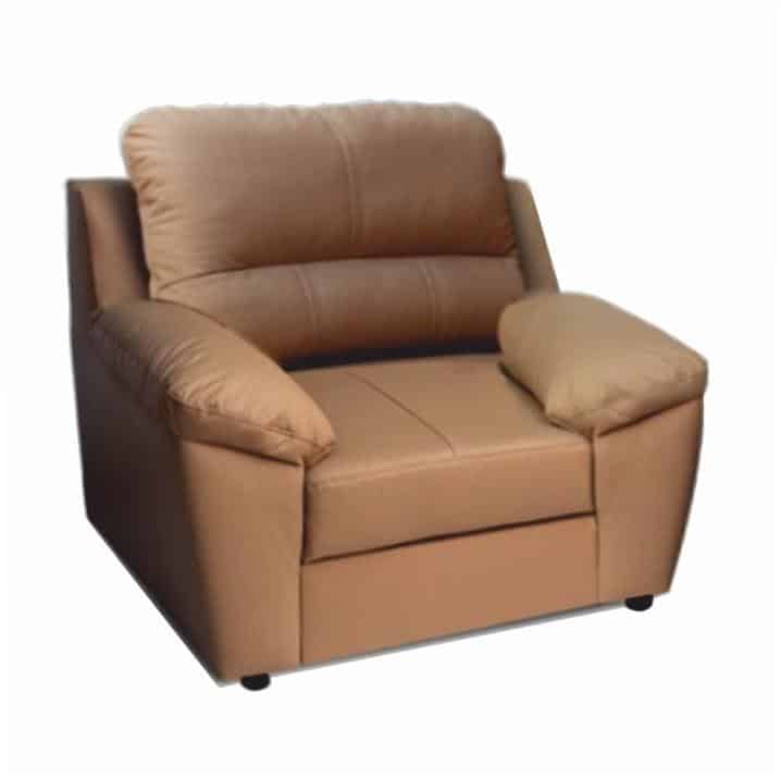 Křeslo, kůže + ekokůže karamel, VACO 0000158737 Tempo Kondela