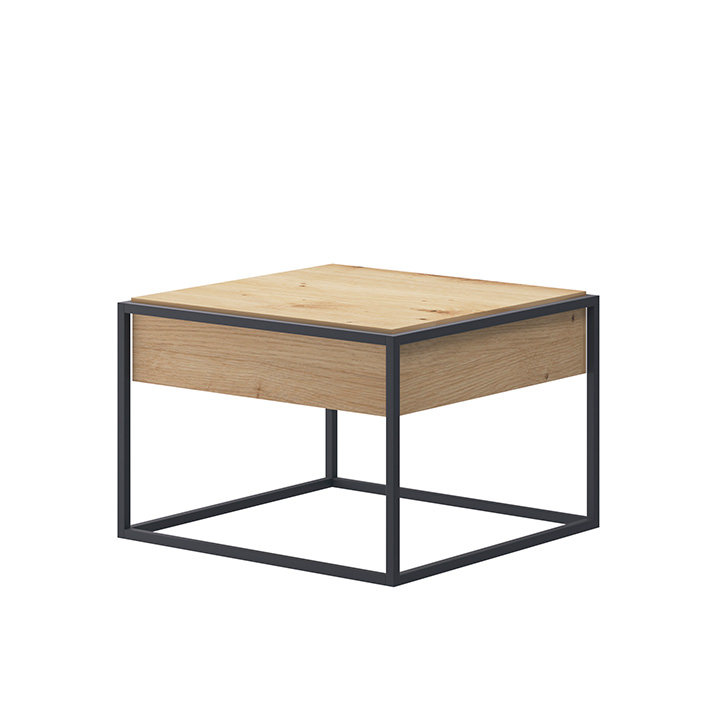 Konferenční stolek, dub artisan / černá, Spring EL60 0000239504 Tempo Kondela