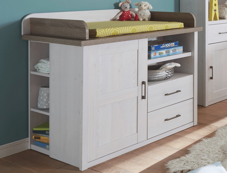 Komoda+přebalovací pult+regál Luca