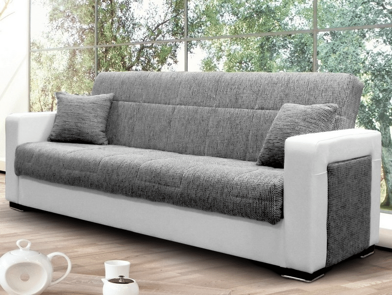 Pohovka Olivia 3K, bílá ekokůže