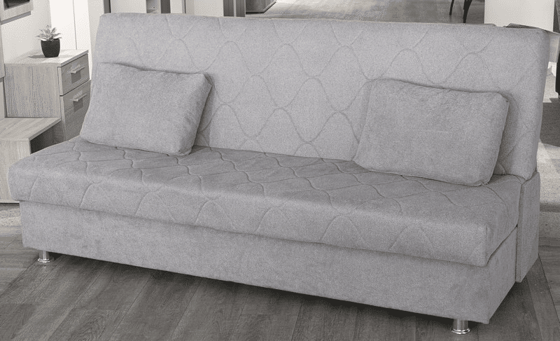 Rozkládací pohovka Prag, světle šedá látka